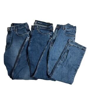 Men's Lot of 3 Jeans Nautica Jeans, Signature Levi Strauss W36xL30
